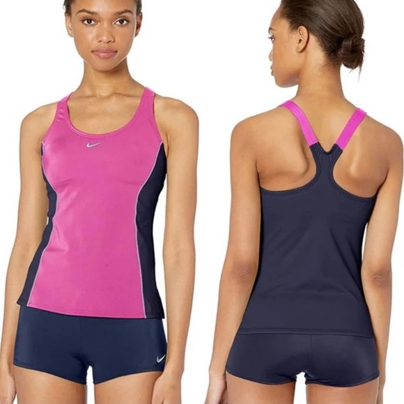 Nike Other - NWT Nike Swim Color Surge Powerback Tankini Bathing Suit Set